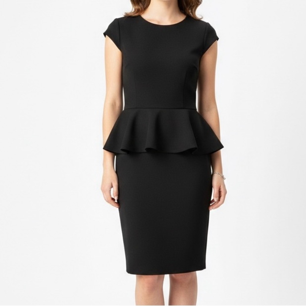 Alice + Olivia Black Peplum dress 6